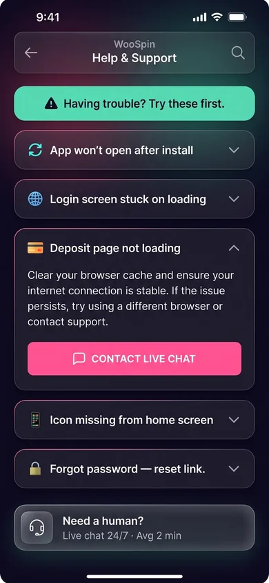 WooSpin app — common issues & fixes – WooSpin